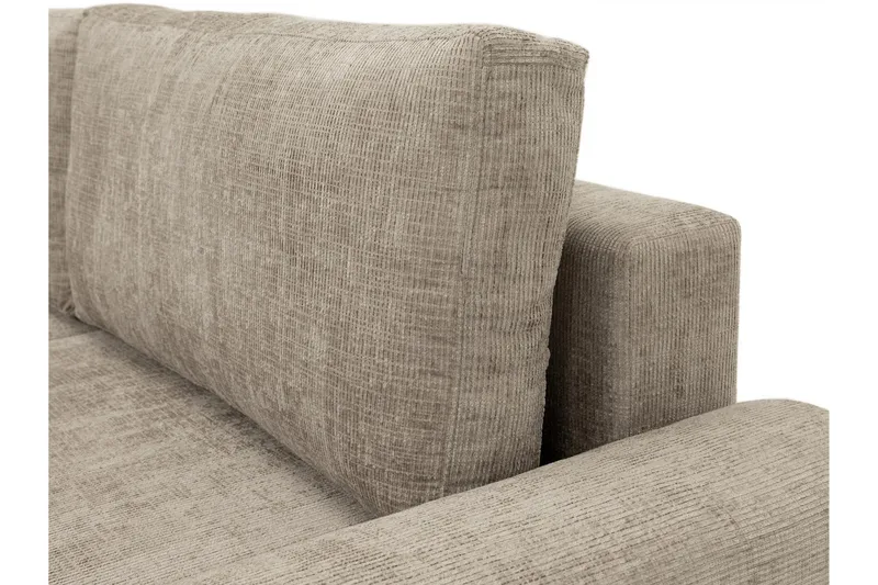 Bella Sovesofa 3-seter i Plysj - Grå - Møbler - Sofaer - Sovesofaer