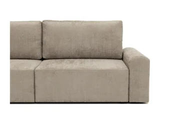 Bella Sovesofa 3-seter i Plysj - Grå - Møbler - Sofaer - Sovesofaer