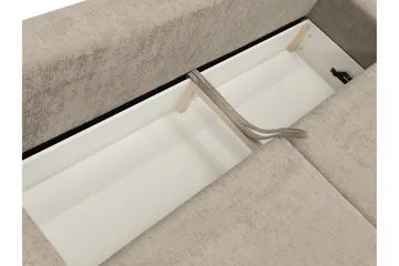 Bella Sovesofa 3-seter i Plysj - Grå - Møbler - Sofaer - Sovesofaer