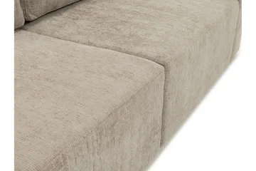 Bella Sovesofa 3-seter i Plysj - Grå - Møbler - Sofaer - Sovesofaer