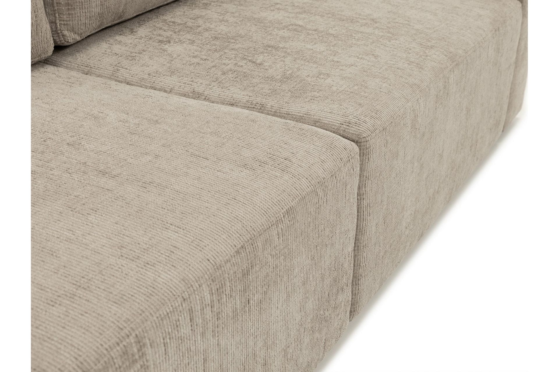 Bella Sovesofa 3-seter i Plysj - Beige - Møbler - Sofaer - Sovesofaer