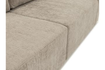 Bella Sovesofa 3-seter i Plysj - Beige - Møbler - Sofaer - Sovesofaer