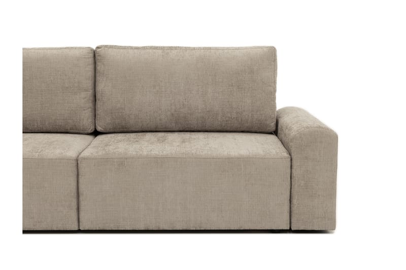Bella Sovesofa 3-seter i Plysj - Grå - Møbler - Sofaer - Sovesofaer