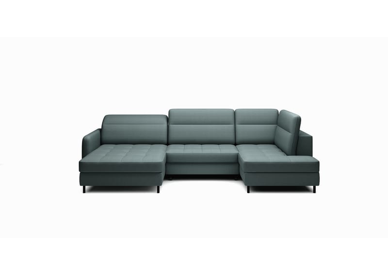 Berrto Sofa med Divan og Sjeselong 5-seters - Grå - Møbler - Sofaer - U-sofa