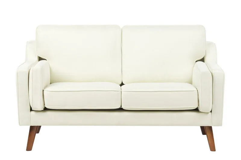 Bertha Sofa 2-seter, Hvit/Lyst tre