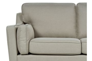 Bertha Sofa 3-seter - Beige/Mørkt tre - Møbler - Sofaer - Sofa 3 seter