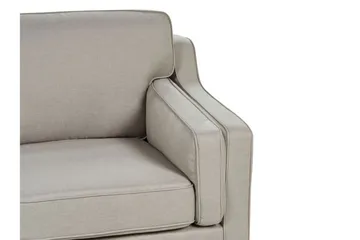 Bertha Sofa 3-seter - Beige/Mørkt tre - Møbler - Sofaer - Sofa 3 seter