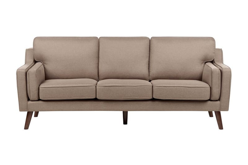 Bertha Sofa 3-seter - Brun/Lyst tre - Møbler - Sofaer - Sofa 3 seter