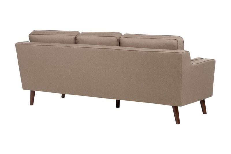 Bertha Sofa 3-seter - Brun/Lyst tre - Møbler - Sofaer - Sofa 3 seter