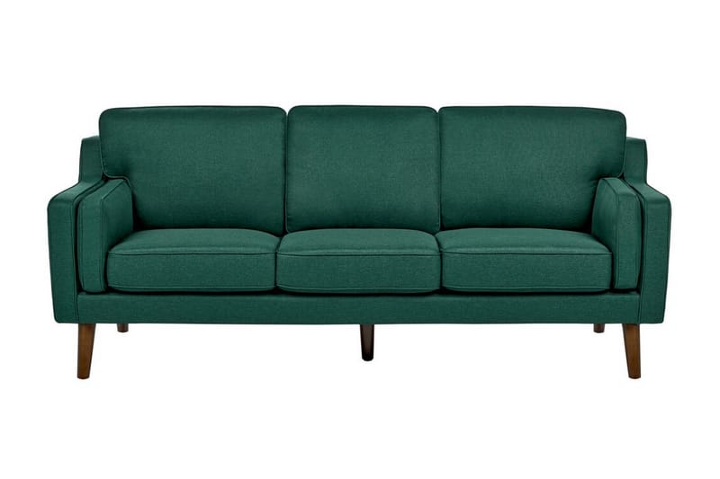 Bertha Sofa 3-seter - Grønn/Lyst tre - Møbler - Sofaer - Sofa 3 seter