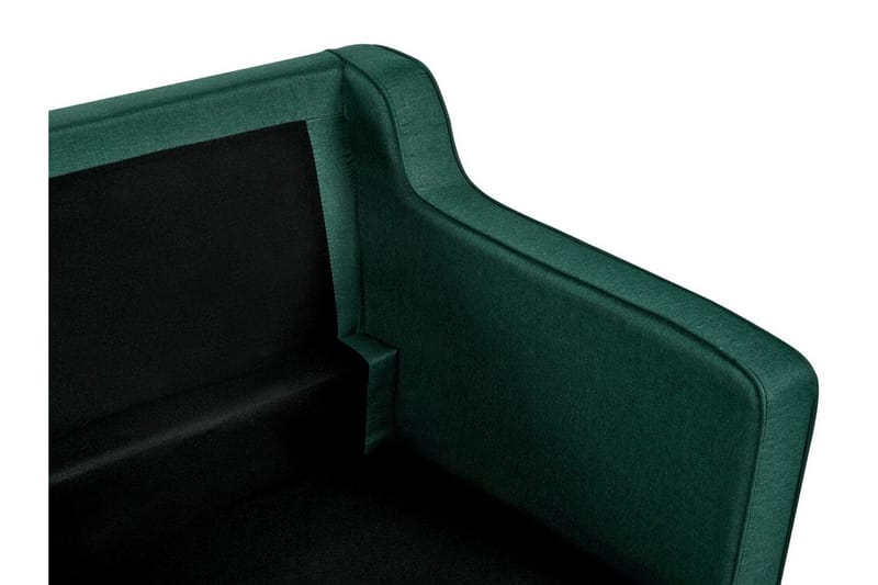 Bertha Sofa 3-seter - Grønn/Lyst tre - Møbler - Sofaer - Sofa 3 seter