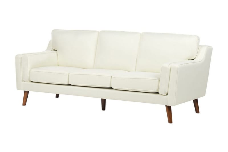 Bertha Sofa 3-seter - Hvit/Lyst tre - Møbler - Sofaer - Sofa 3 seter