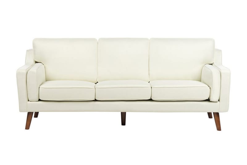 Bertha Sofa 3-seter - Hvit/Lyst tre - Møbler - Sofaer - Sofa 3 seter
