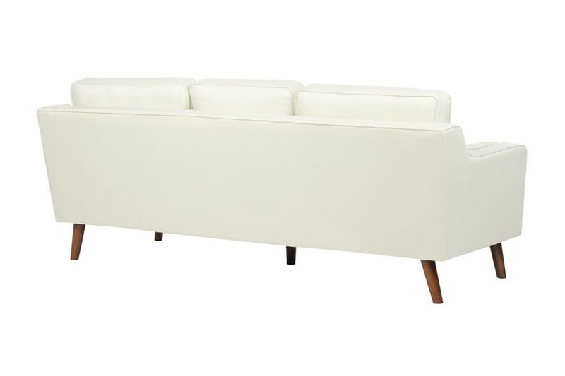 Bertha Sofa 3-seter - Hvit/Lyst tre - Møbler - Sofaer - Sofa 3 seter