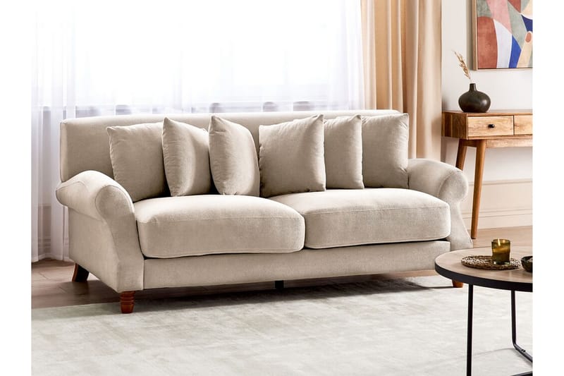 Bijan Sofa 2-seter - Beige/Mørkt tre - Møbler - Sofaer - 2 seter sofa