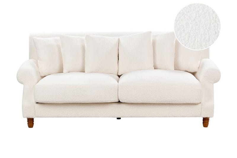 Bijan Sofa 2-seter - Hvit/Mørkt tre - Møbler - Sofaer - 2 seter sofa