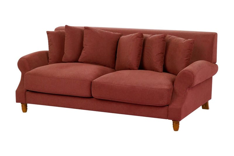Bijan Sofa 2-seter - Rød/Mørkt tre - Møbler - Sofaer - 2 seter sofa