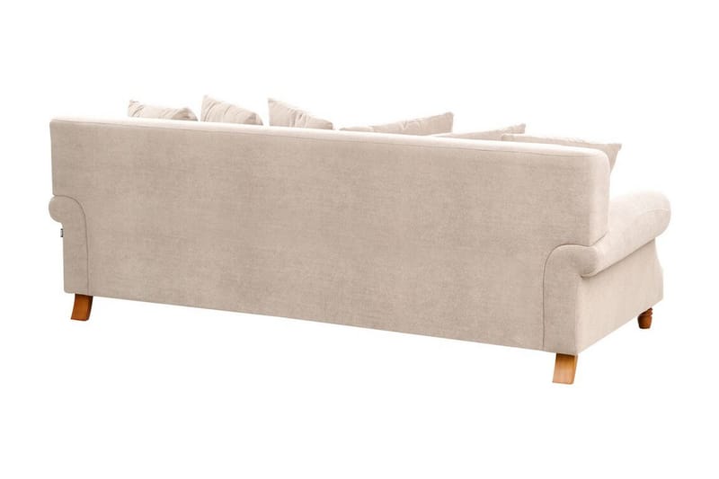 Bijan Sofa 3-seter - Beige/Mørkt tre - Møbler - Sofaer - Sofa 3 seter