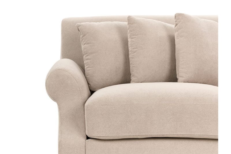 Bijan Sofa 3-seter - Beige/Mørkt tre - Møbler - Sofaer - Sofa 3 seter