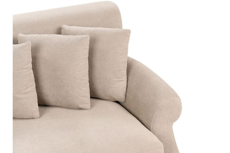 Bijan Sofa 3-seter - Beige/Mørkt tre - Møbler - Sofaer - Sofa 3 seter