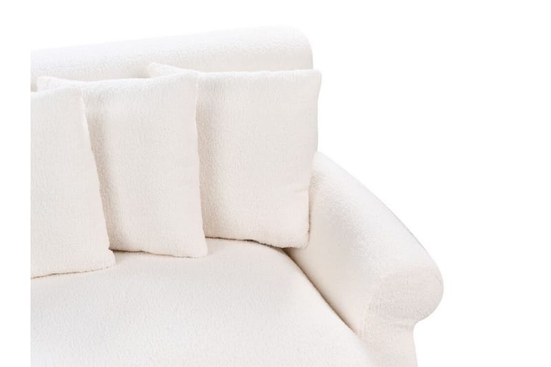 Bijan Sofa 3-seter - Hvit/Mørkt tre - Møbler - Sofaer - Sofa 3 seter