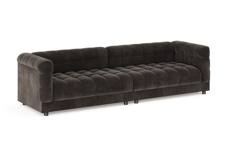 Billsta 4-seter Sofa - Mørk grå - Møbler - Sofaer - Fløyel sofaer