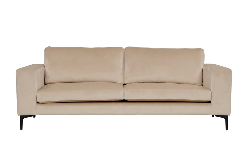 Bolero Fløyelssofa 3-seter - Beige - Møbler - Sofaer - Sofa 3 seter
