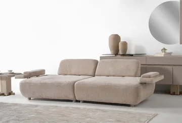 Bonavista 3-seters sofa Bouclé - Beige - Møbler - Sofaer - Sofa 3 seter