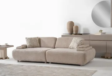 Bonavista 3-seters sofa Bouclé - Beige - Møbler - Sofaer - Sofa 3 seter