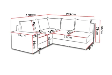 Bono Hjørnesovesofa - Møbler - Sofaer - Hjørnesofa