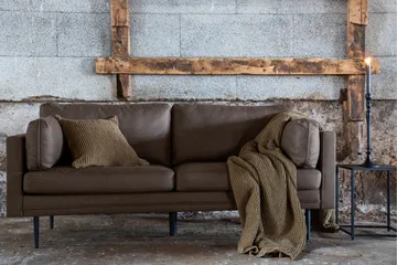 Boom 2-seters Sofa - Brun - Møbler - Sofaer - Skinnsofaer