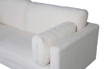 Boom 3-seter Sofa Teddy - Hvit - Møbler - Sofaer - Sofa 3 seter