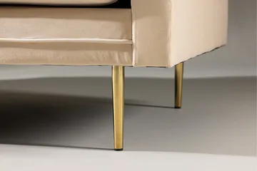Boom Fløyelssofa 3-seter - Beige - Møbler - Sofaer - Fløyel sofaer