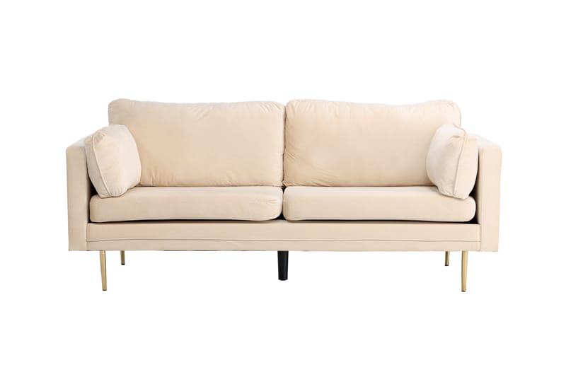Boom Fløyelssofa 3-seter - Beige - Møbler - Sofaer - Fløyel sofaer