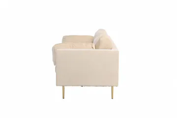 Boom Fløyelssofa 3-seter - Beige - Møbler - Sofaer - Fløyel sofaer