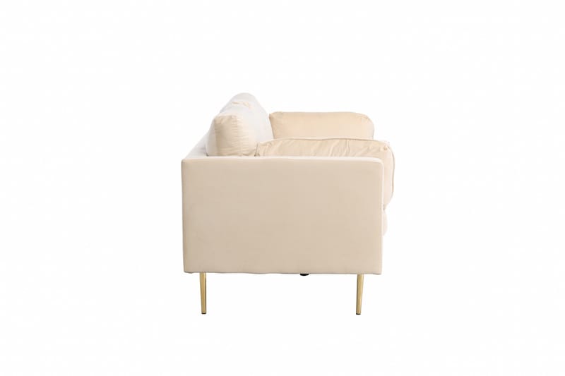 Boom Fløyelssofa 3-seter - Beige - Møbler - Sofaer - Fløyel sofaer