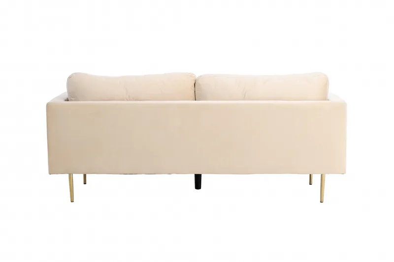 Boom Fløyelssofa 3-seter - Beige - Møbler - Sofaer - Fløyel sofaer