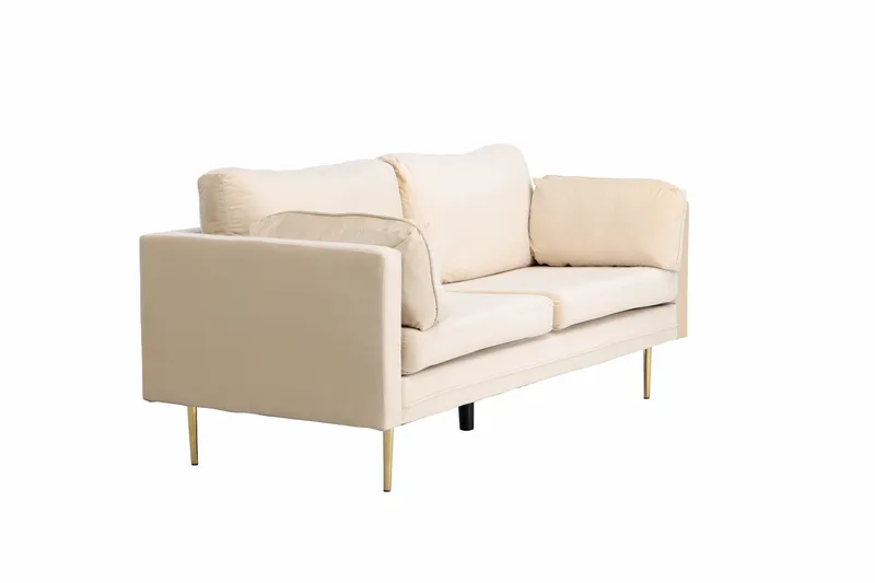Boom Fløyelssofa 3-seter - Beige - Møbler - Sofaer - Fløyel sofaer