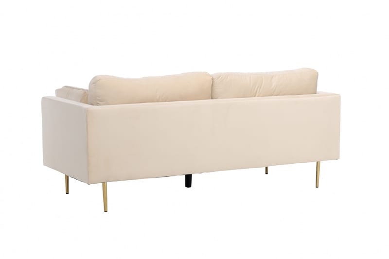 Boom Fløyelssofa 3-seter - Beige - Møbler - Sofaer - Fløyel sofaer