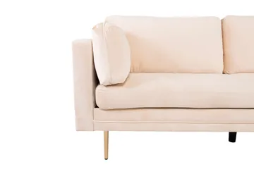 Boom Fløyelssofa 3-seter - Beige - Møbler - Sofaer - Fløyel sofaer