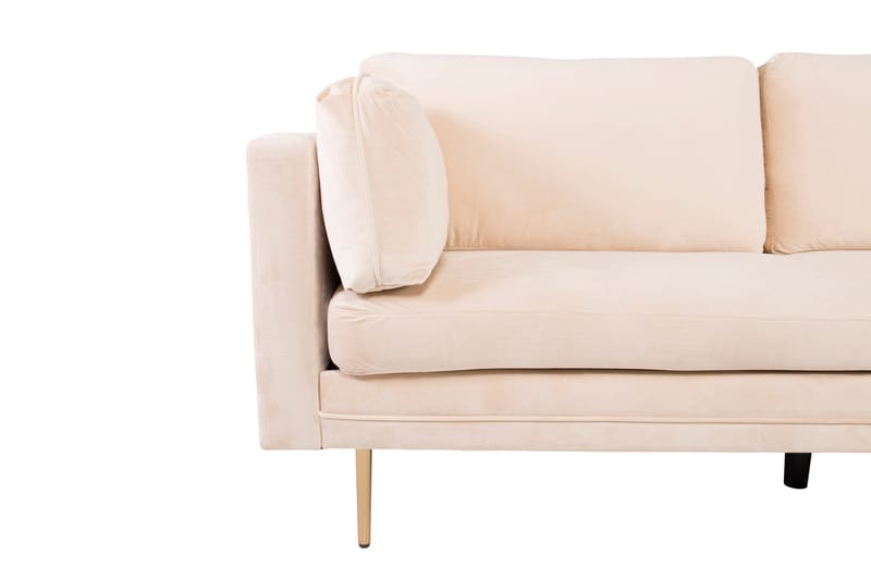 Boom Fløyelssofa 3-seter - Beige - Møbler - Sofaer - Fløyel sofaer