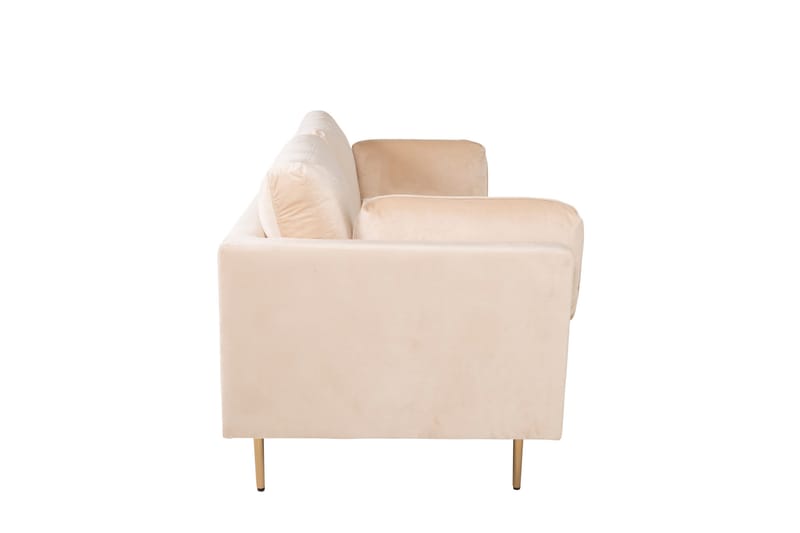 Boom Fløyelssofa 3-seter - Beige - Møbler - Sofaer - Fløyel sofaer