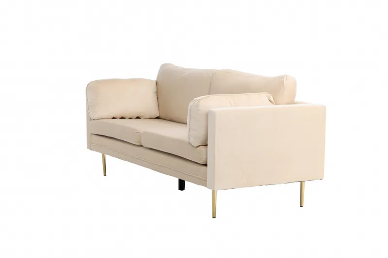 Boom Fløyelssofa 3-seter - Beige - Møbler - Sofaer - Fløyel sofaer