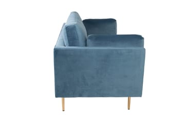 Boom Fløyelssofa 3-seter - Blå - Møbler - Sofaer - Sofa 3 seter