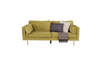 Boom Fløyelssofa 3-seter - Grønn - Møbler - Sofaer - Fløyel sofaer