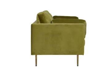 Boom Fløyelssofa 3-seter - Grønn - Møbler - Sofaer - Fløyel sofaer