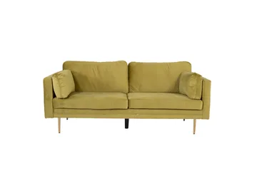 Boom Fløyelssofa 3-seter - Grønn - Møbler - Sofaer - Fløyel sofaer