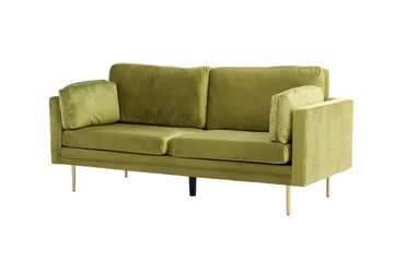 Boom Fløyelssofa 3-seter - Grønn - Møbler - Sofaer - Fløyel sofaer