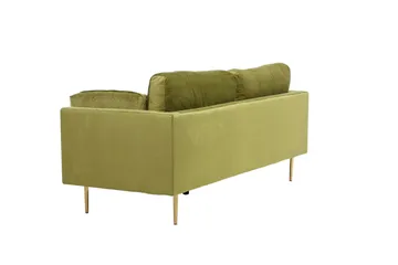 Boom Fløyelssofa 3-seter - Grønn - Møbler - Sofaer - Fløyel sofaer