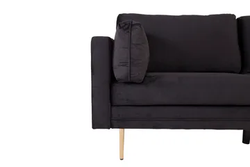 Boom Fløyelssofa 3-seter - Svart - Møbler - Sofaer - Fløyel sofaer